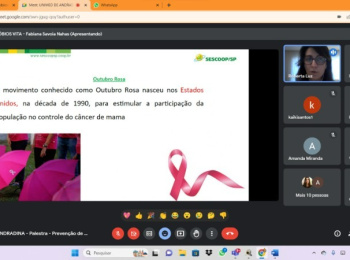 Unimed Andradina realiza palestra sobre prevenção do câncer de mama